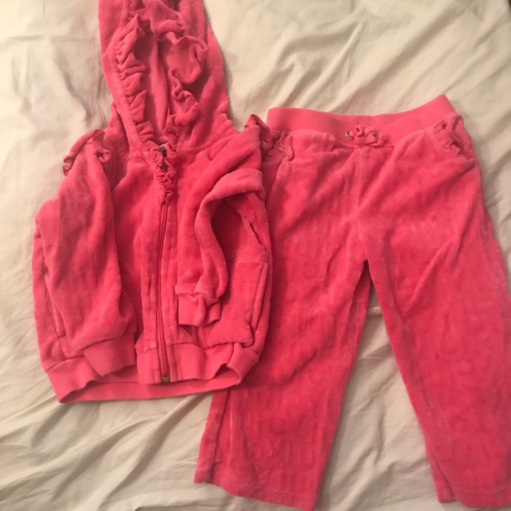 Juicy Couture baby track suit EUC